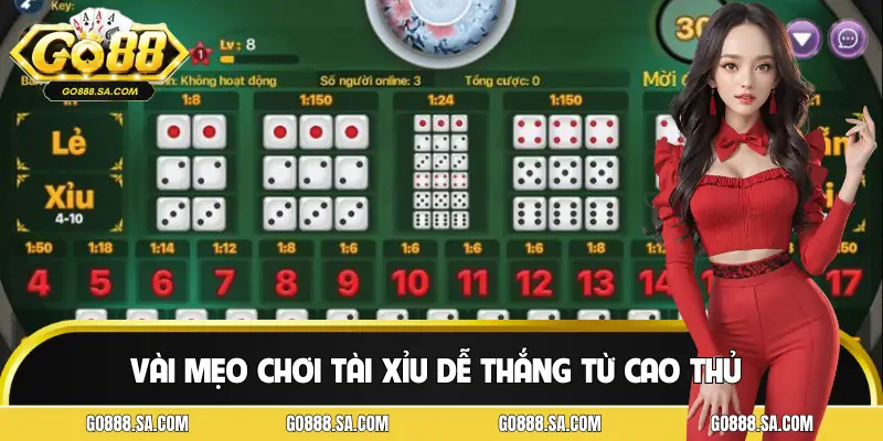 Tổng hợp 3 mẹo chơi tài xỉu dễ thắng theo chiến thuật