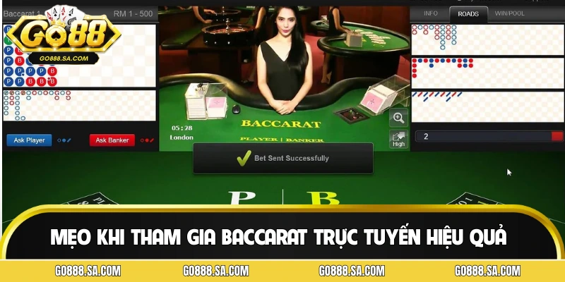 Một vài mẹo khi tham gia baccarat trực tuyến hiệu quả