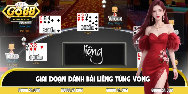 Giai đoạn chơi trong một ván bài Liêng